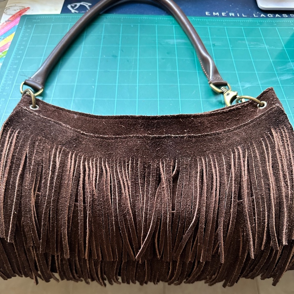 Vintage suede purse